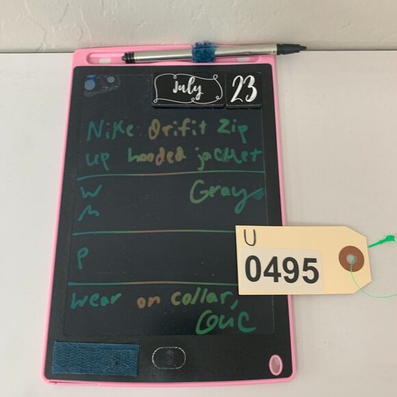 Nike Running Jacket Womens M Medium Gray Blue Full Zip Mock Neck Hooded Dri Fit - Picture 13 of 14